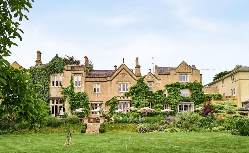 Gardens and terrace at The Bath Priory